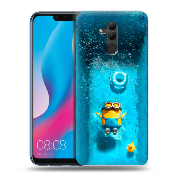 Силиконовый противоударный чехол на Huawei Mate 20 Lite с принтом Миньоны