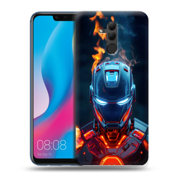 Силиконовый противоударный чехол на Huawei Mate 20 Lite с принтом IronMan Железный человек