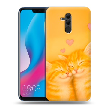 Силиконовый противоударный чехол на Huawei Mate 20 Lite с принтом Милые котята Силиконовый противоударный чехол на Huawei Mate 20 Lite с принтом Милые котята