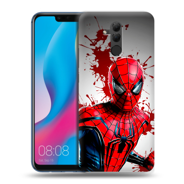 Силиконовый противоударный чехол на Huawei Mate 20 Lite с принтом Spiderman Человек паук Силиконовый противоударный чехол на Huawei Mate 20 Lite с принтом Spiderman Человек паук