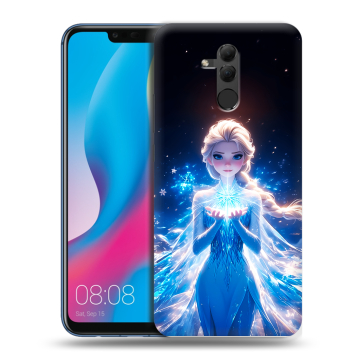 Силиконовый противоударный чехол на Huawei Mate 20 Lite с принтом Холодное сердце Frozen