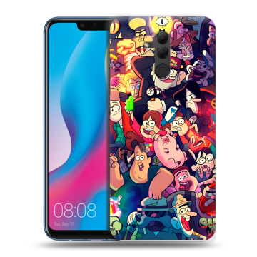 Силиконовый противоударный чехол на Huawei Mate 20 Lite с принтом Gravity Falls Гравити Фолз Силиконовый противоударный чехол на Huawei Mate 20 Lite с принтом Gravity Falls Гравити Фолз