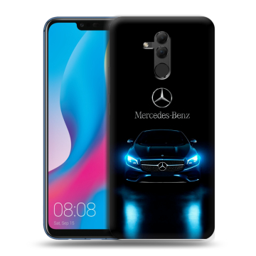 Силиконовый противоударный чехол на Huawei Mate 20 Lite с принтом Mercedes Мерседес Силиконовый противоударный чехол на Huawei Mate 20 Lite с принтом Mercedes Мерседес