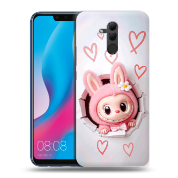 Силиконовый противоударный чехол на Huawei Mate 20 Lite с принтом Labubu Лабубу Силиконовый противоударный чехол на Huawei Mate 20 Lite с принтом Labubu Лабубу