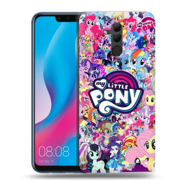 Силиконовый противоударный чехол на Huawei Mate 20 Lite с принтом My little pony Дружба чудо