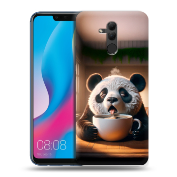Силиконовый противоударный чехол на Huawei Mate 20 Lite с принтом смешная панда Силиконовый противоударный чехол на Huawei Mate 20 Lite с принтом смешная панда