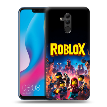 Силиконовый противоударный чехол на Huawei Mate 20 Lite с принтом Roblox Роблокс Силиконовый противоударный чехол на Huawei Mate 20 Lite с принтом Roblox Роблокс