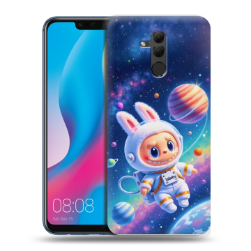 Силиконовый противоударный чехол на Huawei Mate 20 Lite с принтом Labubu Лабубу Силиконовый противоударный чехол на Huawei Mate 20 Lite с принтом Labubu Лабубу