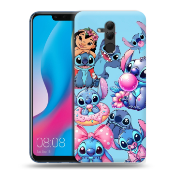 Силиконовый противоударный чехол на Huawei Mate 20 Lite с принтом Лило и Стич Силиконовый противоударный чехол на Huawei Mate 20 Lite с принтом Лило и Стич