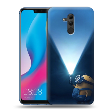 Силиконовый противоударный чехол на Huawei Mate 20 Lite с принтом Миньоны