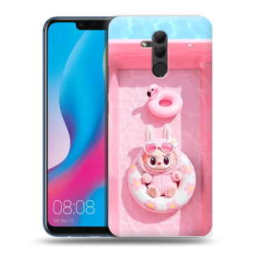 Силиконовый противоударный чехол на Huawei Mate 20 Lite с принтом Labubu Лабубу