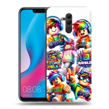 Силиконовый противоударный чехол на Huawei Mate 20 Lite с принтом Roblox Роблокс Силиконовый противоударный чехол на Huawei Mate 20 Lite с принтом Roblox Роблокс