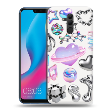 Силиконовый противоударный чехол на Huawei Mate 20 Lite с принтом Y2K Силиконовый противоударный чехол на Huawei Mate 20 Lite с принтом Y2K