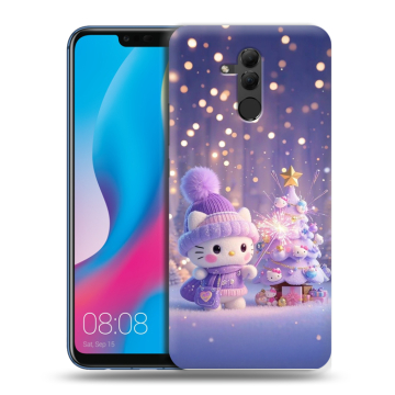 Силиконовый противоударный чехол на Huawei Mate 20 Lite с принтом Новый год Силиконовый противоударный чехол на Huawei Mate 20 Lite с принтом Новый год