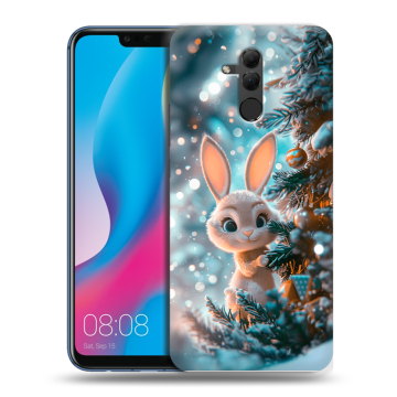 Силиконовый противоударный чехол на Huawei Mate 20 Lite с принтом Новый год Силиконовый противоударный чехол на Huawei Mate 20 Lite с принтом Новый год
