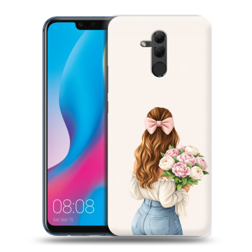 Силиконовый противоударный чехол на Huawei Mate 20 Lite с принтом женский Силиконовый противоударный чехол на Huawei Mate 20 Lite с принтом женский