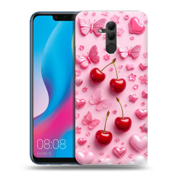 Силиконовый противоударный чехол на Huawei Mate 20 Lite с принтом для девочек