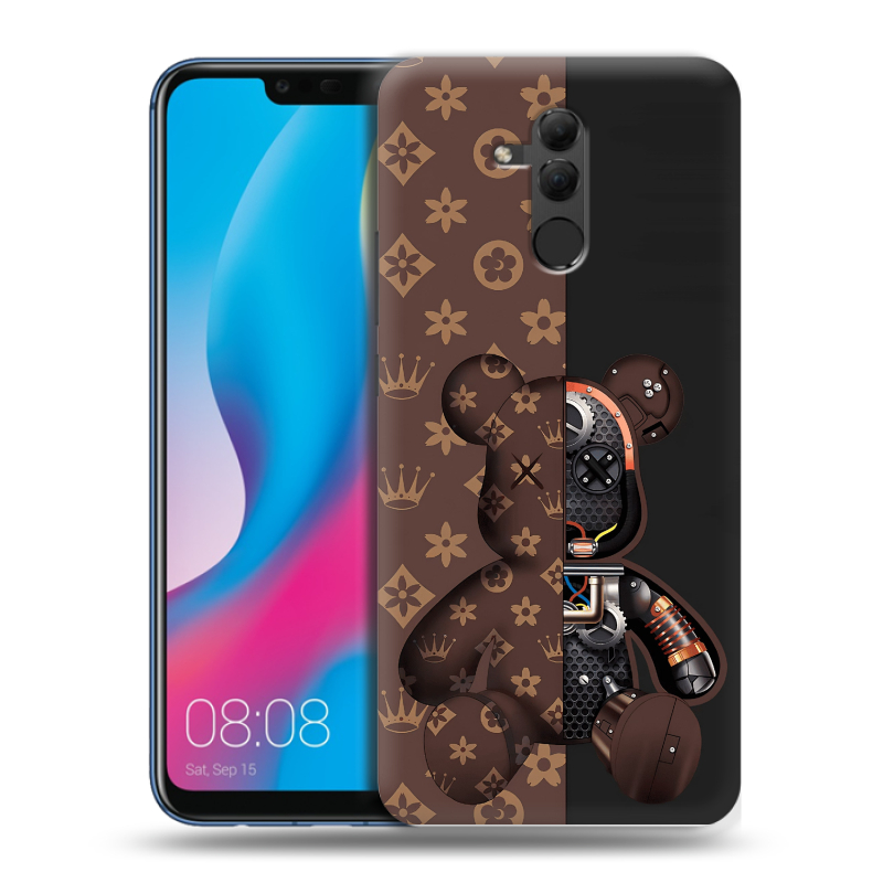 Силиконовый противоударный чехол на Huawei Mate 20 Lite с принтом Луи робот Силиконовый противоударный чехол на Huawei Mate 20 Lite с принтом Луи робот