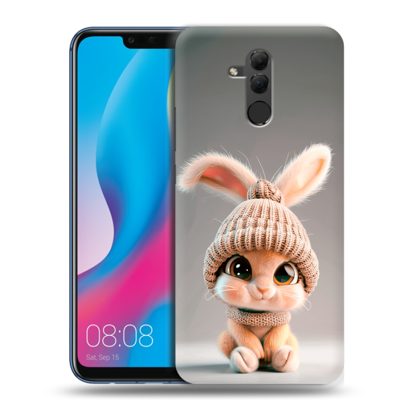 Силиконовый противоударный чехол на Huawei Mate 20 Lite с принтом Кролик Силиконовый противоударный чехол на Huawei Mate 20 Lite с принтом Кролик