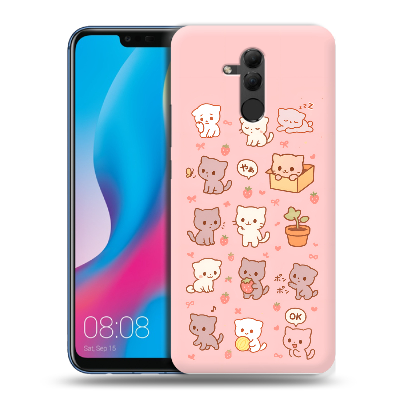Силиконовый противоударный чехол на Huawei Mate 20 Lite с принтом Hello Kitty Хелоу Кити Силиконовый противоударный чехол на Huawei Mate 20 Lite с принтом Hello Kitty Хелоу Кити