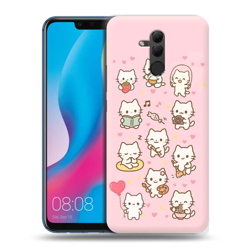 Силиконовый противоударный чехол на Huawei Mate 20 Lite с принтом Hello Kitty Хелоу Кити Силиконовый противоударный чехол на Huawei Mate 20 Lite с принтом Hello Kitty Хелоу Кити