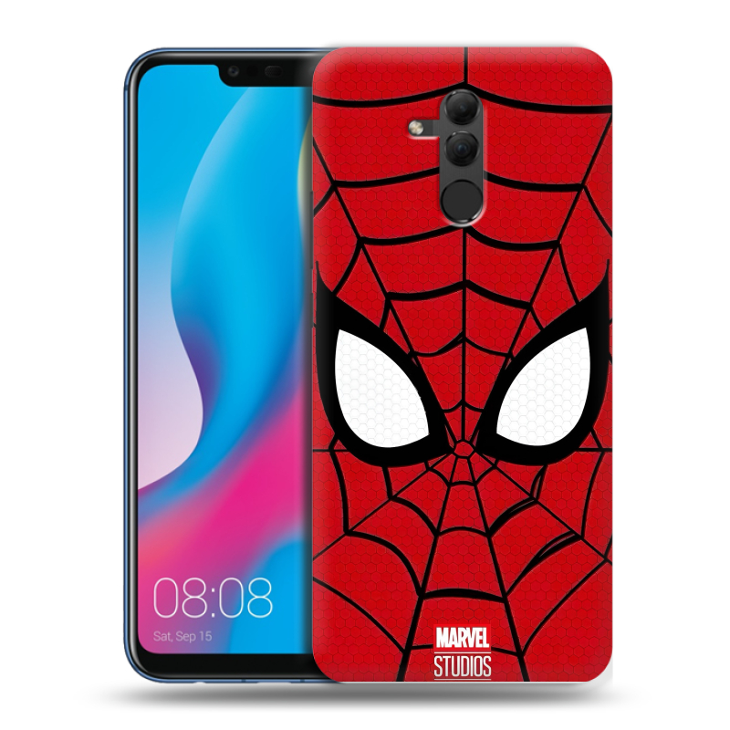 Силиконовый противоударный чехол на Huawei Mate 20 Lite с принтом человек паук spiderman Силиконовый противоударный чехол на Huawei Mate 20 Lite с принтом человек паук spiderman