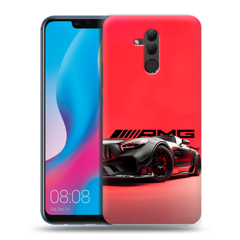 Силиконовый противоударный чехол на Huawei Mate 20 Lite с принтом Мерседес Mercedes AMG Силиконовый противоударный чехол на Huawei Mate 20 Lite с принтом Мерседес Mercedes AMG