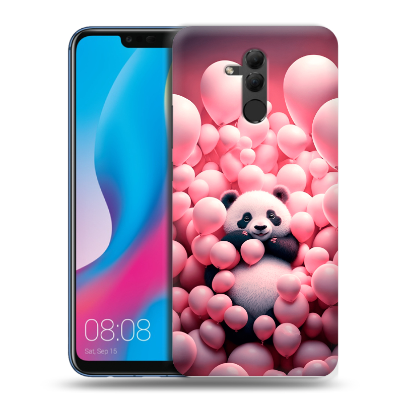 Силиконовый противоударный чехол на Huawei Mate 20 Lite с принтом Панда Силиконовый противоударный чехол на Huawei Mate 20 Lite с принтом Панда
