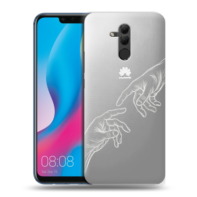 Силиконовый противоударный чехол на Huawei Mate 20 Lite с принтом Сотворение мира Силиконовый противоударный чехол на Huawei Mate 20 Lite с принтом Сотворение мира