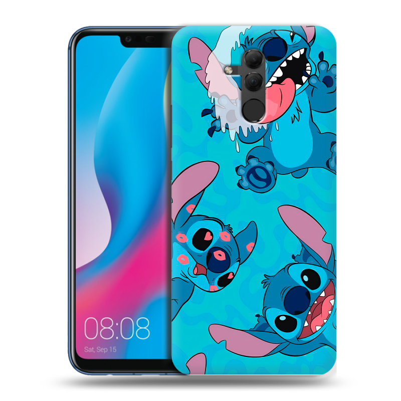 Силиконовый противоударный чехол на Huawei Mate 20 Lite с принтом Лило и Стич Силиконовый противоударный чехол на Huawei Mate 20 Lite с принтом Лило и Стич