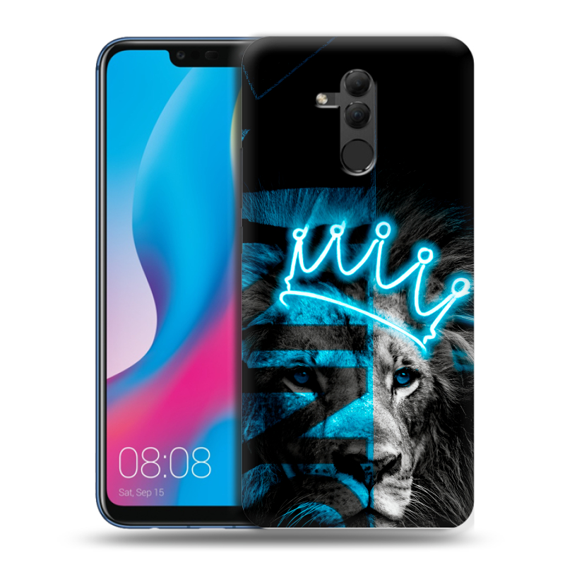 Силиконовый противоударный чехол на Huawei Mate 20 Lite с принтом Король лев Силиконовый противоударный чехол на Huawei Mate 20 Lite с принтом Король лев
