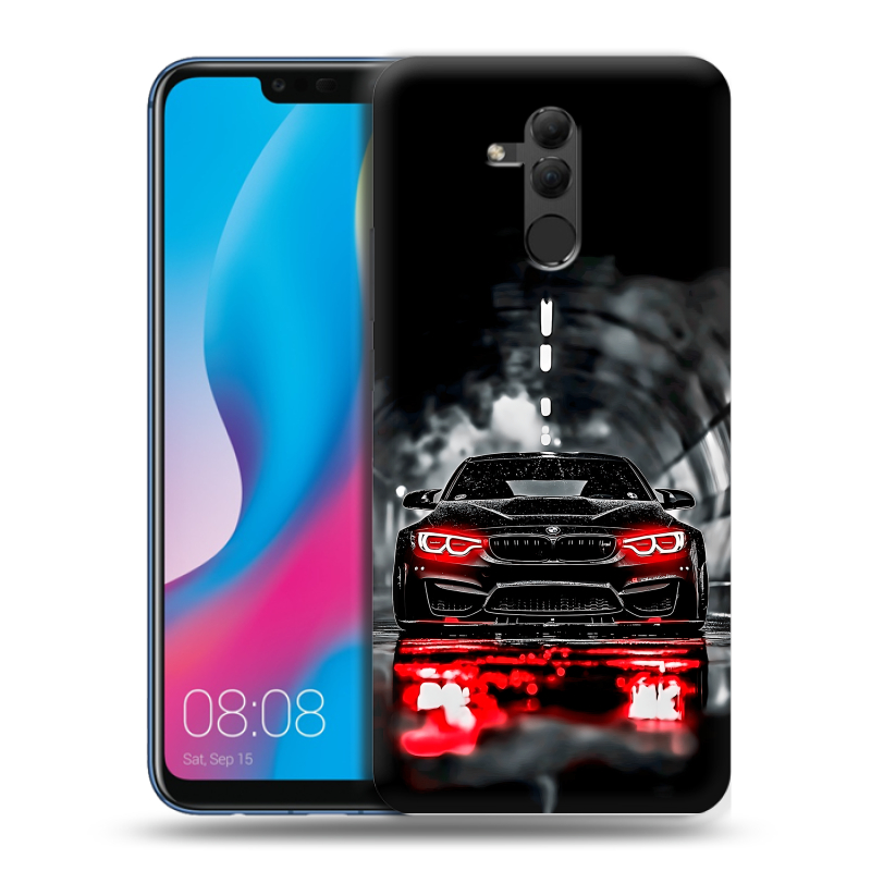 Силиконовый противоударный чехол на Huawei Mate 20 Lite с принтом BMW БМВ Силиконовый противоударный чехол на Huawei Mate 20 Lite с принтом BMW БМВ