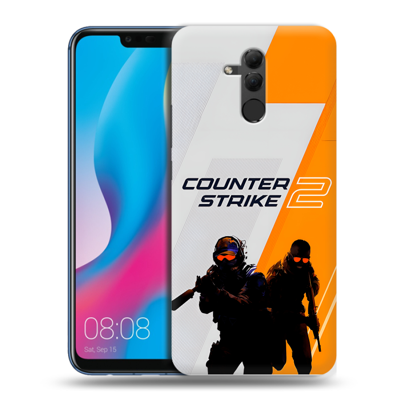Силиконовый противоударный чехол на Huawei Mate 20 Lite с принтом Counter Strike Силиконовый противоударный чехол на Huawei Mate 20 Lite с принтом Counter Strike