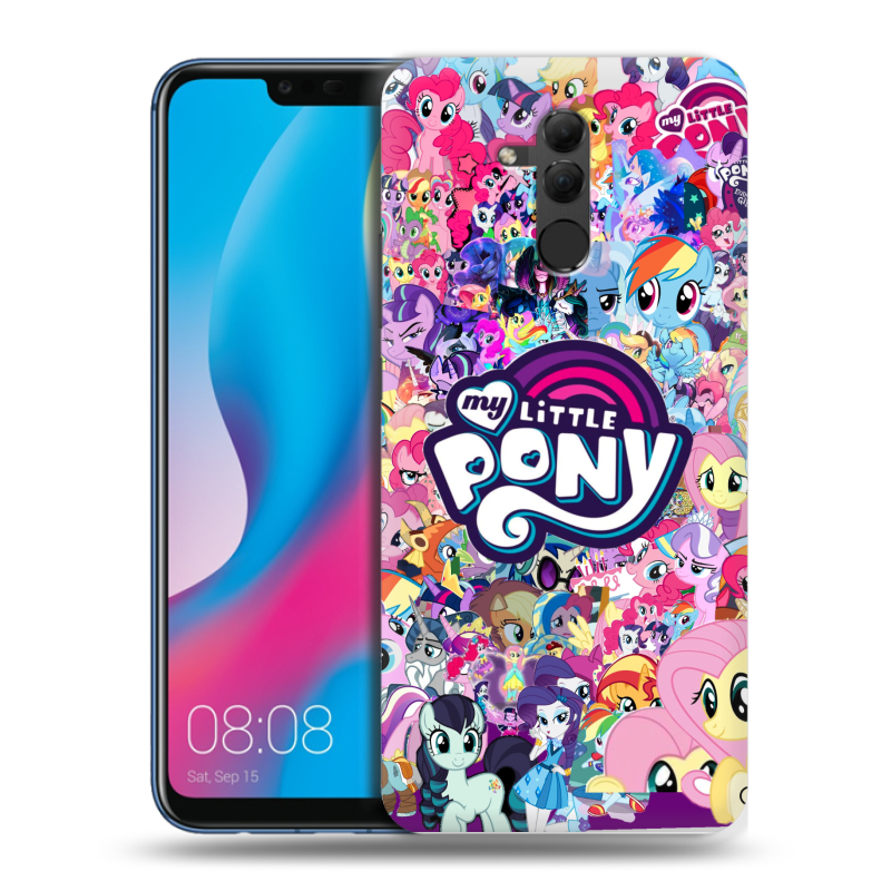 Силиконовый противоударный чехол на Huawei Mate 20 Lite с принтом My little pony Дружба чудо Силиконовый противоударный чехол на Huawei Mate 20 Lite с принтом My little pony Дружба чудо