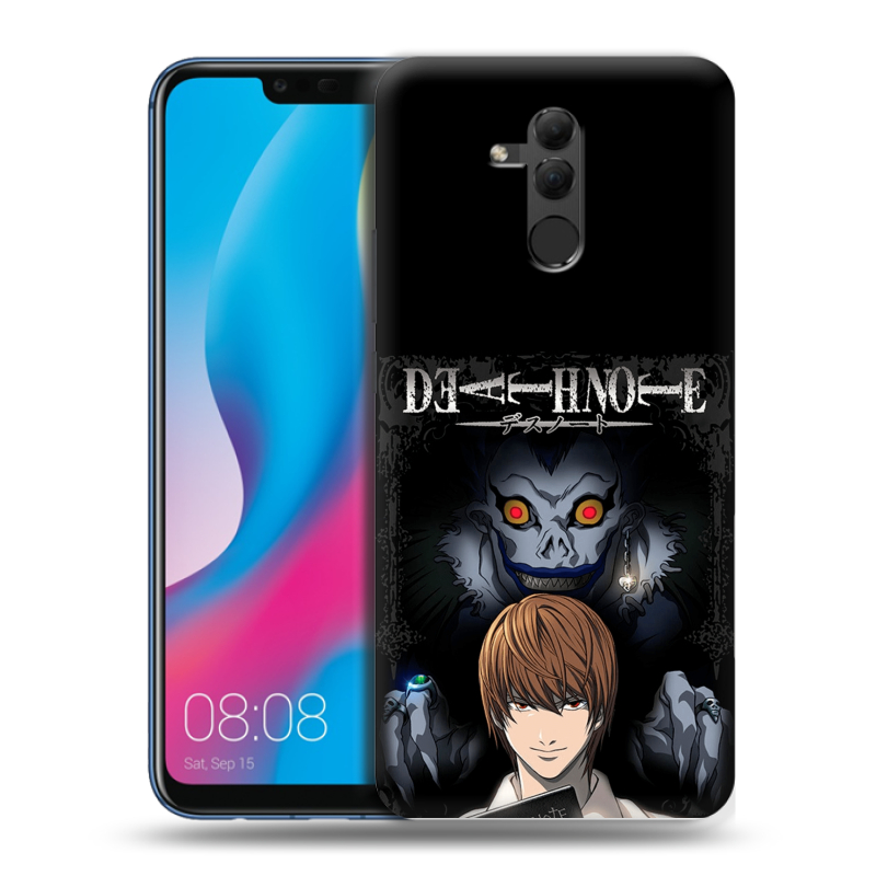 Силиконовый противоударный чехол на Huawei Mate 20 Lite с принтом Death note Тетрадь смерти Силиконовый противоударный чехол на Huawei Mate 20 Lite с принтом Death note Тетрадь смерти