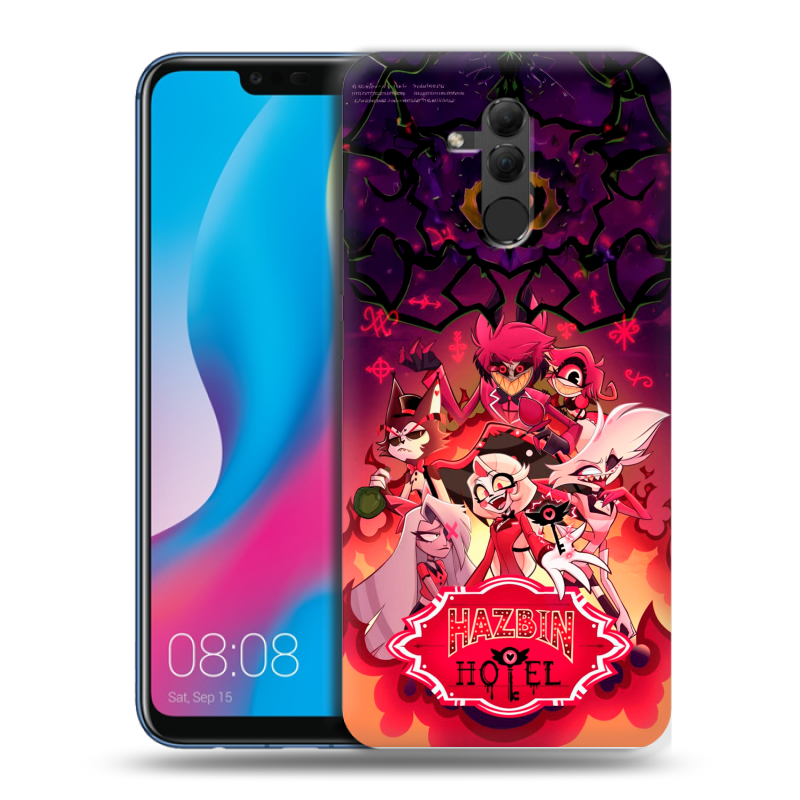 Силиконовый противоударный чехол на Huawei Mate 20 Lite с принтом Hazbin Hotel Отель Хазбин Силиконовый противоударный чехол на Huawei Mate 20 Lite с принтом Hazbin Hotel Отель Хазбин