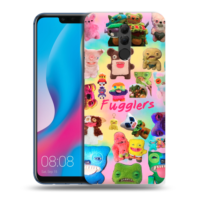 Силиконовый противоударный чехол на Huawei Mate 20 Lite с принтом Флагер Fuggler Силиконовый противоударный чехол на Huawei Mate 20 Lite с принтом Флагер Fuggler