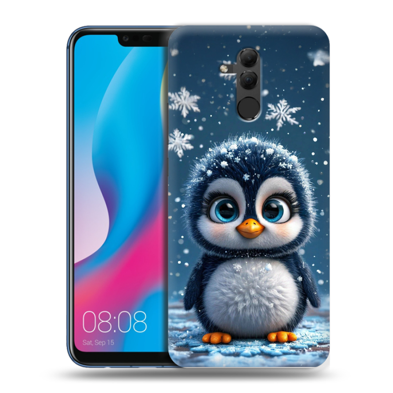 Силиконовый противоударный чехол на Huawei Mate 20 Lite с принтом Новый год Силиконовый противоударный чехол на Huawei Mate 20 Lite с принтом Новый год