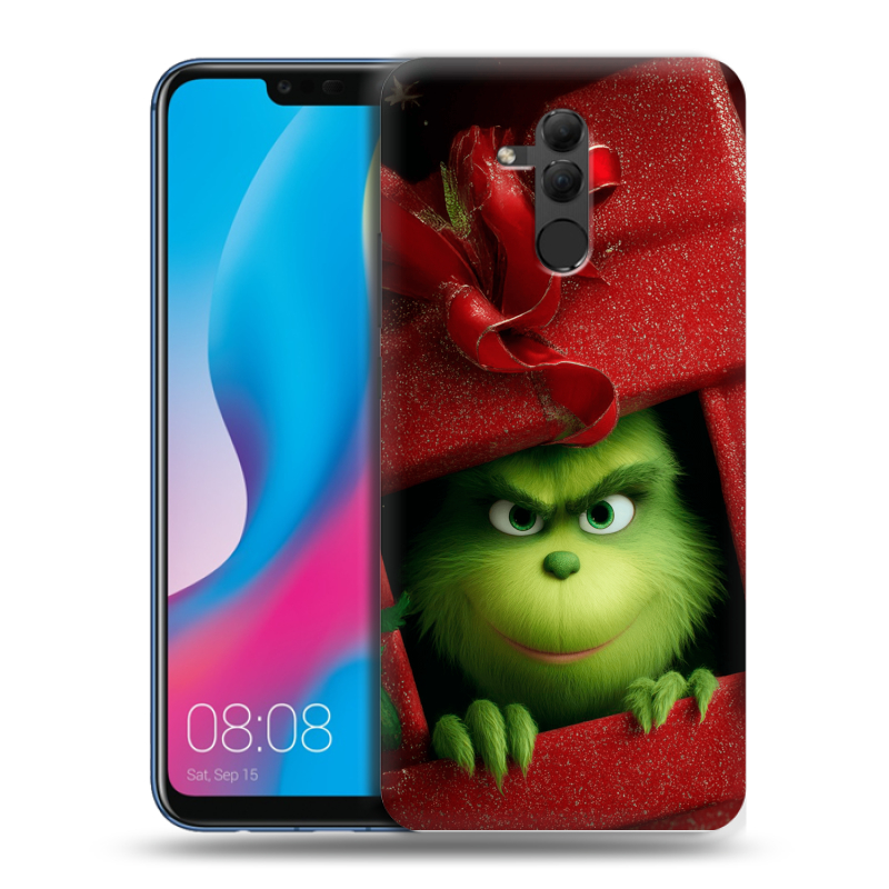 Силиконовый противоударный чехол на Huawei Mate 20 Lite с принтом Новый год Силиконовый противоударный чехол на Huawei Mate 20 Lite с принтом Новый год