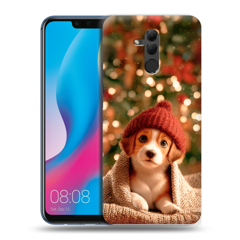 Силиконовый противоударный чехол на Huawei Mate 20 Lite с принтом Новый год Силиконовый противоударный чехол на Huawei Mate 20 Lite с принтом Новый год