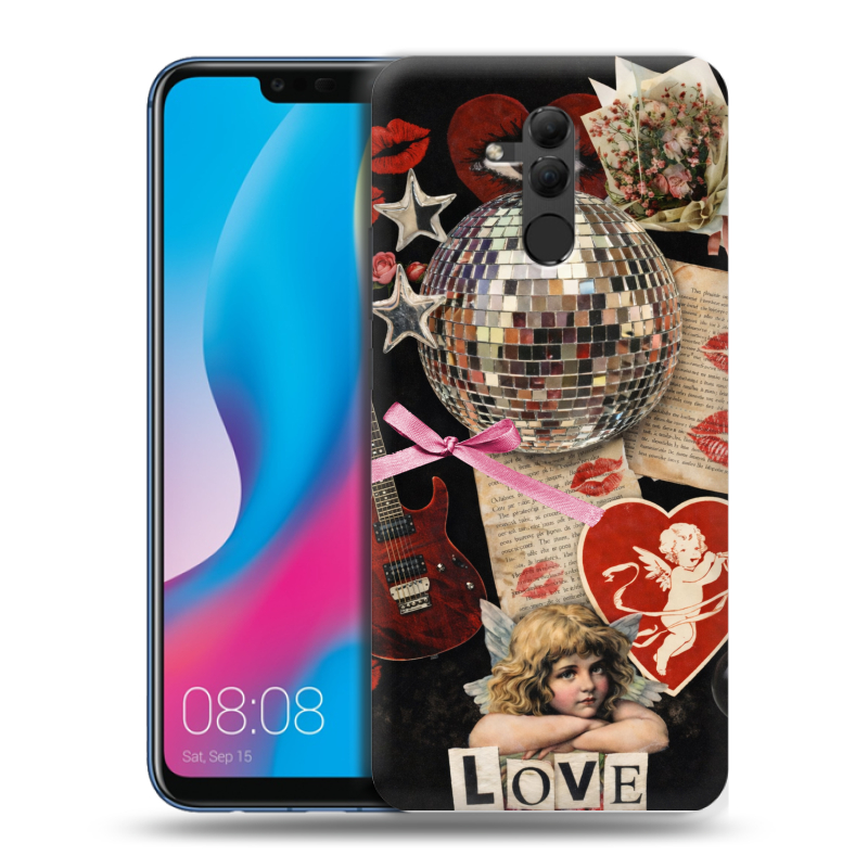 Силиконовый противоударный чехол на Huawei Mate 20 Lite с принтом для девочек Силиконовый противоударный чехол на Huawei Mate 20 Lite с принтом для девочек
