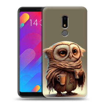 Пластиковый чехол на Meizu M8 Lite с принтом Сова