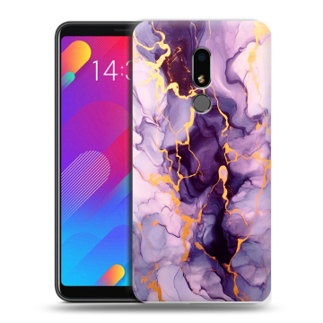 Пластиковый чехол на Meizu M8 Lite с принтом Мрамор