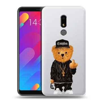 Пластиковый чехол на Meizu M8 Lite с принтом Мишка