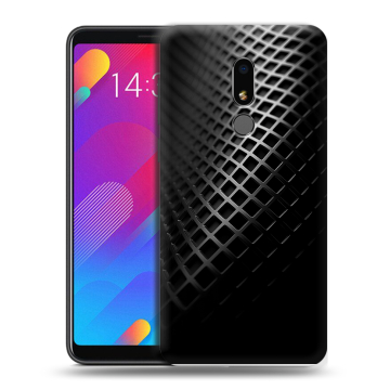 Пластиковый чехол на Meizu M8 Lite с принтом Текстура металла Пластиковый чехол на Meizu M8 Lite с принтом Текстура металла
