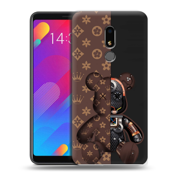 Пластиковый чехол на Meizu M8 Lite с принтом Луи робот