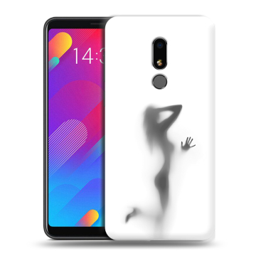 Пластиковый чехол на Meizu M8 Lite с принтом Силуэт Пластиковый чехол на Meizu M8 Lite с принтом Силуэт