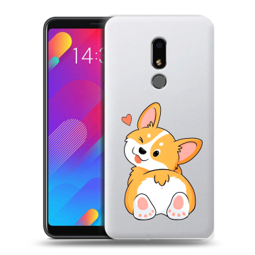 Пластиковый чехол на Meizu M8 Lite с принтом Корги