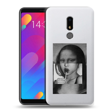 Пластиковый чехол на Meizu M8 Lite с принтом Мона Лиза