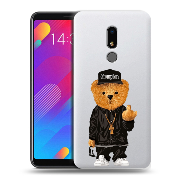 Пластиковый чехол на Meizu M8 Lite с принтом Плюшевый медведь